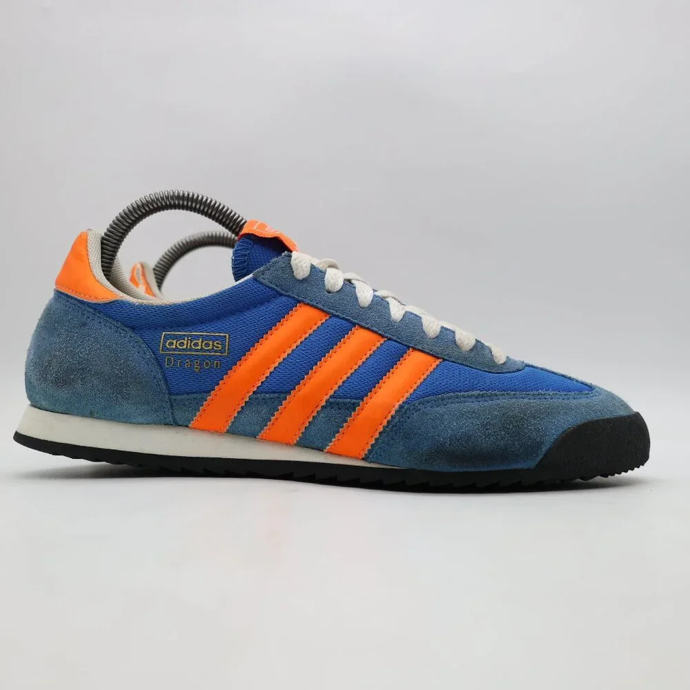 Adidas Originals Dragon Trainer Shoes Men’s Size 7.5 Blue Athletic Sneakers